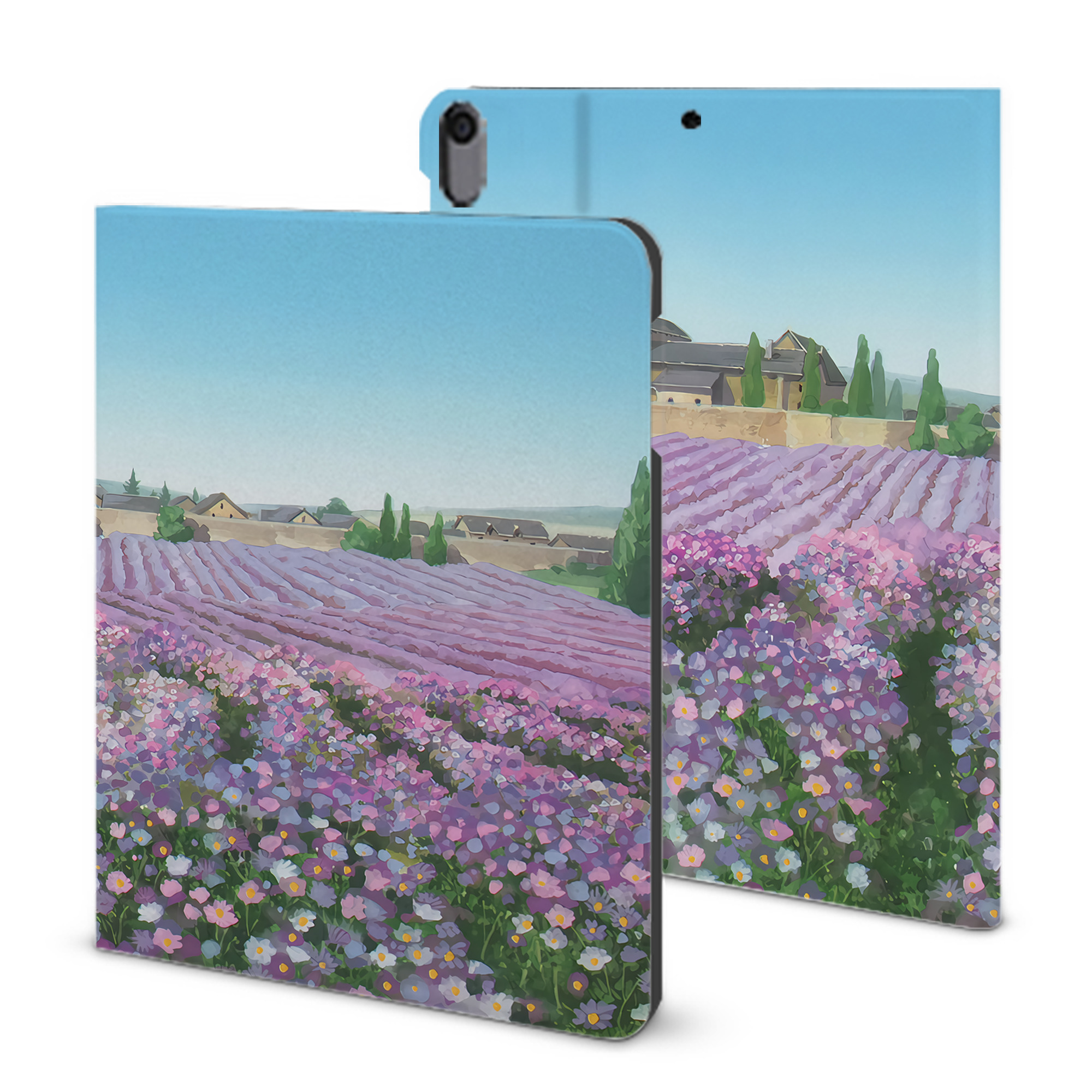 （画像用） 葬送のフリーレン Frieren IPad ケース ブック型 PUレザー TPU 耐衝撃 軽量 薄型 ペン収納なし 全面保護 IPad 各モデル対応